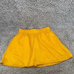 Outdoor Voices Women’s Small Running Skort Yellow Built In Liner Athletic NWT